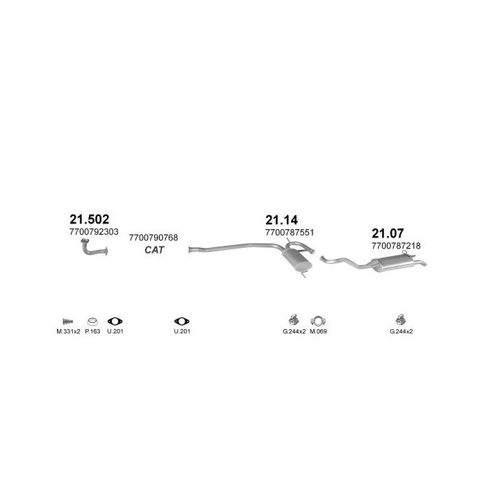 Išmetimo sistema POLMO POLMO08665