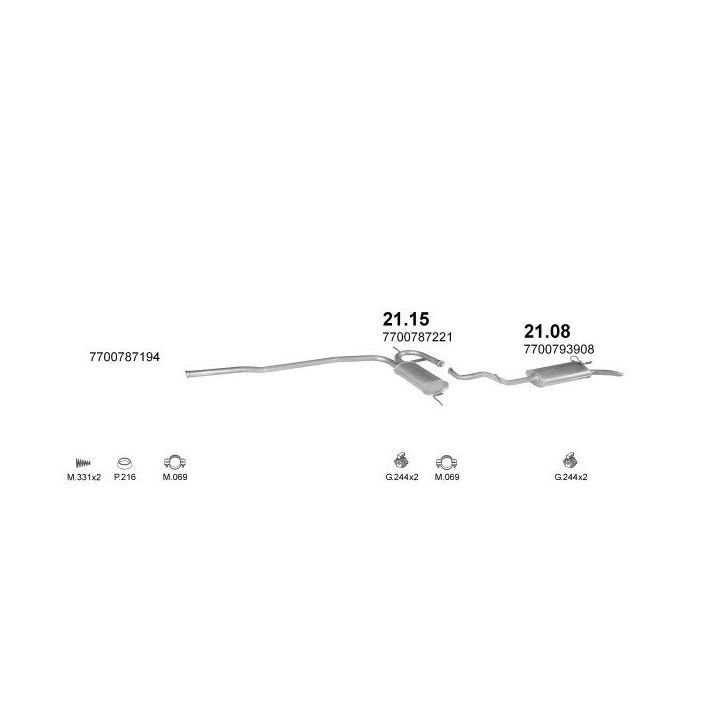 Išmetimo sistema POLMO POLMO08671