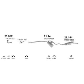 Išmetimo sistema POLMO POLMO08685