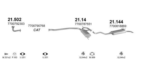 Išmetimo sistema POLMO POLMO08685