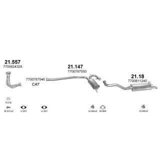 Išmetimo sistema POLMO POLMO08691