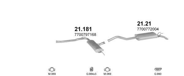 Išmetimo sistema POLMO POLMO08772