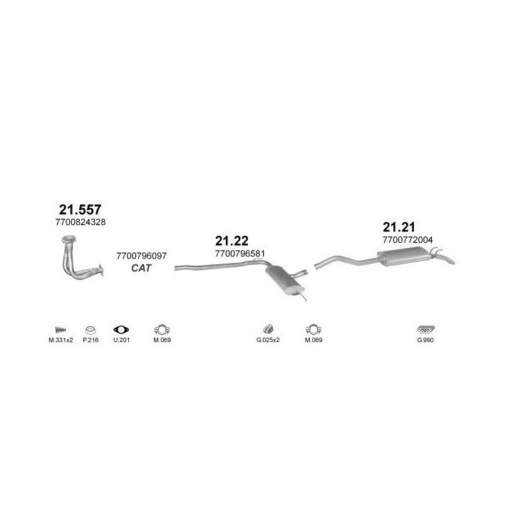 Išmetimo sistema POLMO POLMO08781