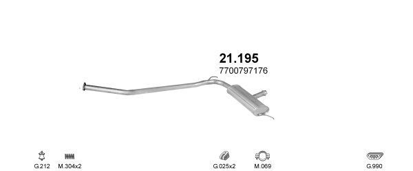 Išmetimo sistema POLMO POLMO08812