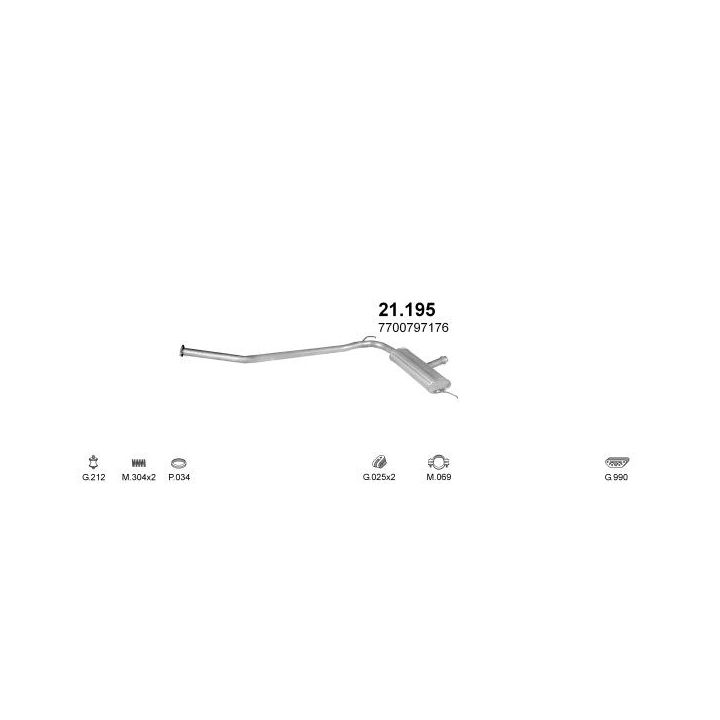 Išmetimo sistema POLMO POLMO08834