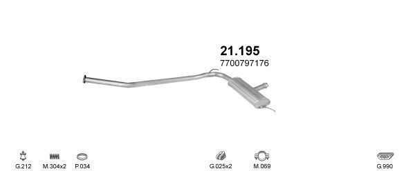 Išmetimo sistema POLMO POLMO08834