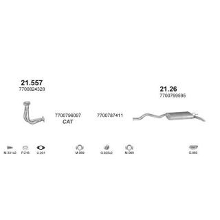 Išmetimo sistema POLMO POLMO08861