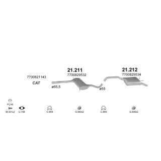 Išmetimo sistema POLMO POLMO08951