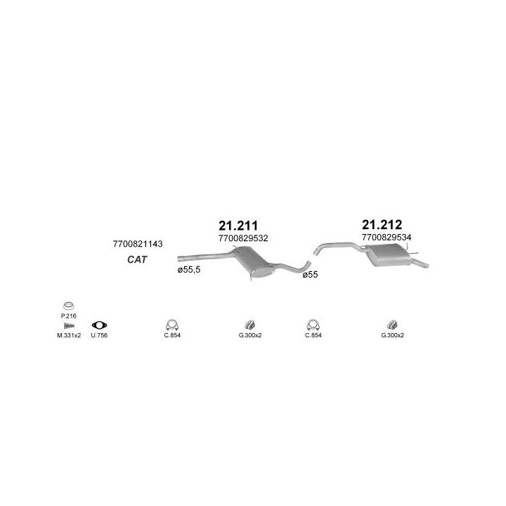 Išmetimo sistema POLMO POLMO08951