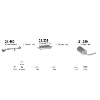 Išmetimo sistema POLMO POLMO09031