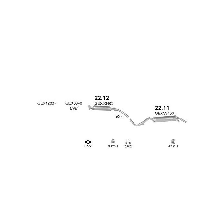 Išmetimo sistema POLMO POLMO09192