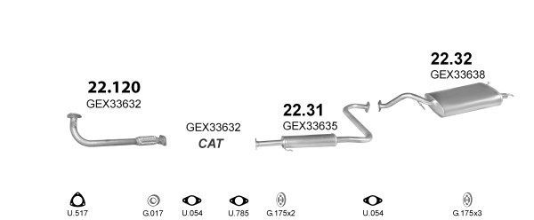 Išmetimo sistema POLMO POLMO09203
