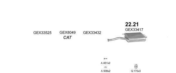 Išmetimo sistema POLMO POLMO09212