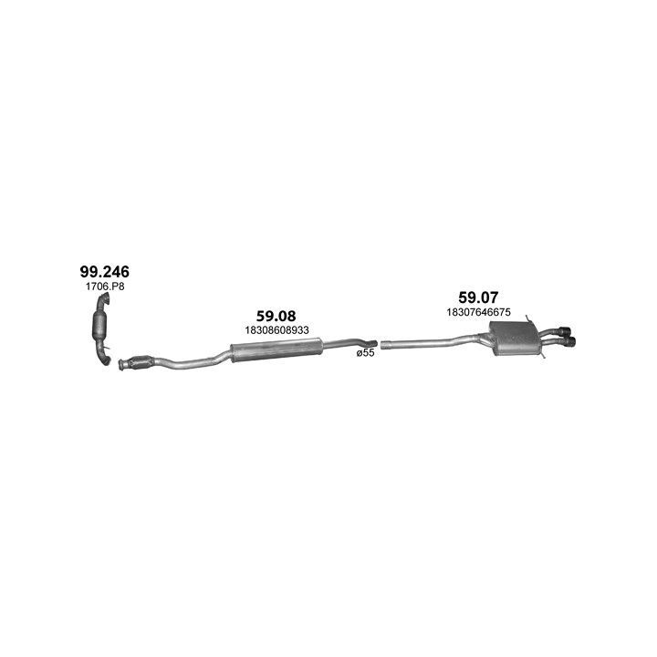 Išmetimo sistema POLMO POLMO10018