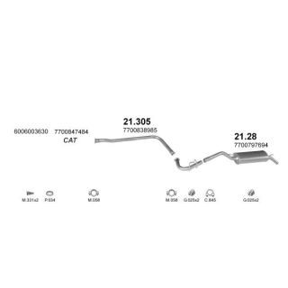 Išmetimo sistema POLMO POLMO20105