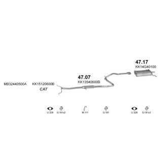 Išmetimo sistema POLMO POLMO20175