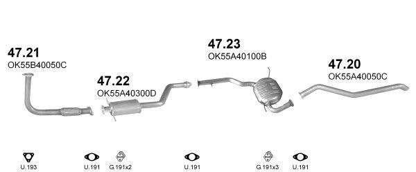 Išmetimo sistema POLMO POLMO22285