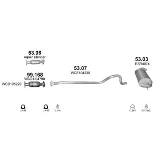 Išmetimo sistema POLMO POLMO22303