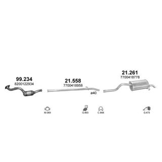 Išmetimo sistema POLMO POLMO30057