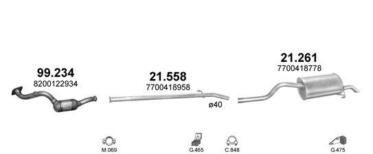 Išmetimo sistema POLMO POLMO30057