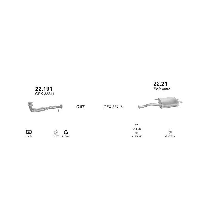 Išmetimo sistema POLMO POLMO30081
