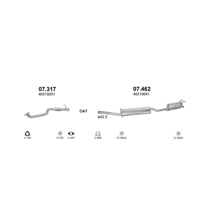 Išmetimo sistema POLMO POLMO30091