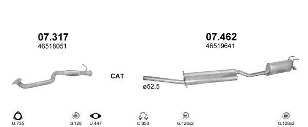 Išmetimo sistema POLMO POLMO30091