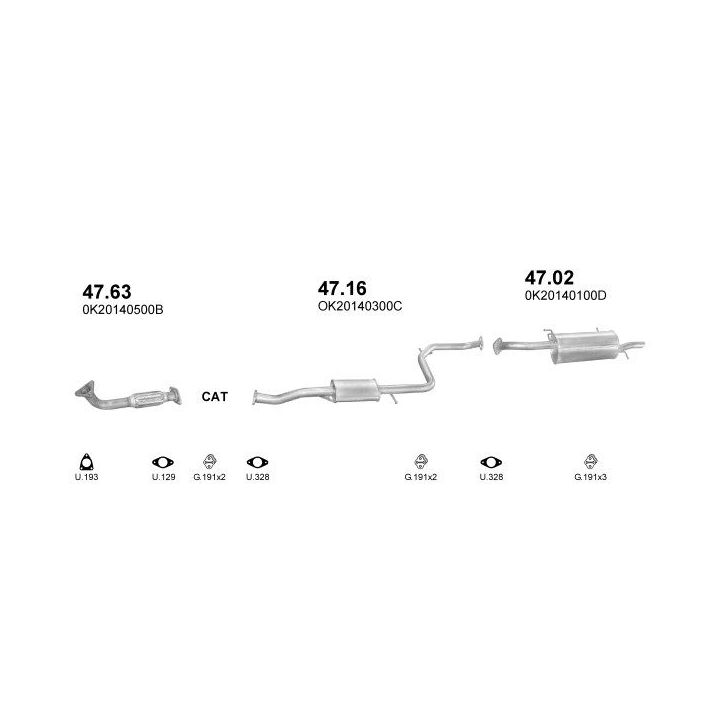 Išmetimo sistema POLMO POLMO30136