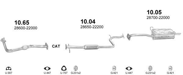 Išmetimo sistema POLMO POLMO30158