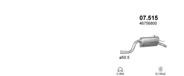 Išmetimo sistema POLMO POLMO30202