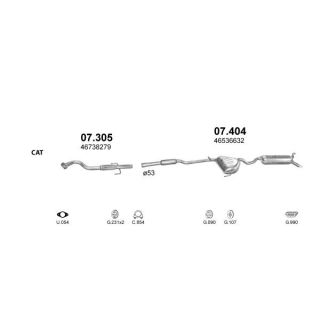 Išmetimo sistema POLMO POLMO30284