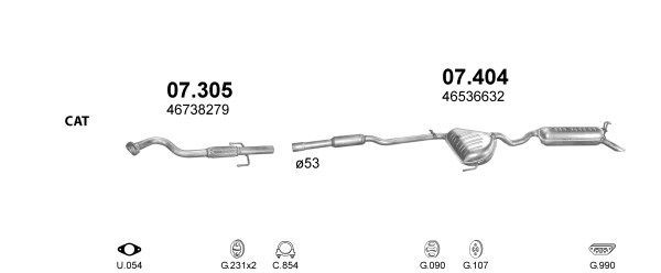 Išmetimo sistema POLMO POLMO30284