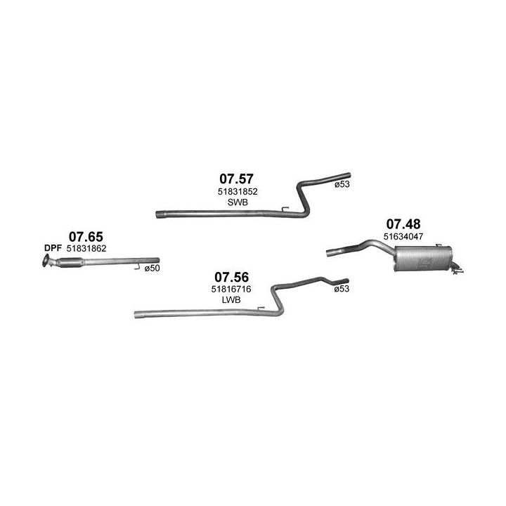 Išmetimo sistema POLMO POLMO40010