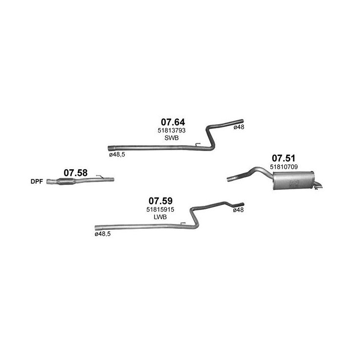 Išmetimo sistema POLMO POLMO40011