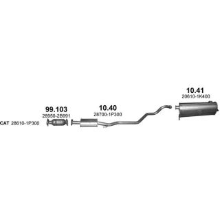 Išmetimo sistema POLMO POLMO40017