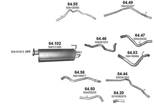 Išmetimo sistema POLMO POLMO40067