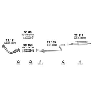 Išmetimo sistema POLMO POLMO40099