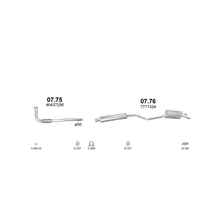 Išmetimo sistema POLMO POLMO90031