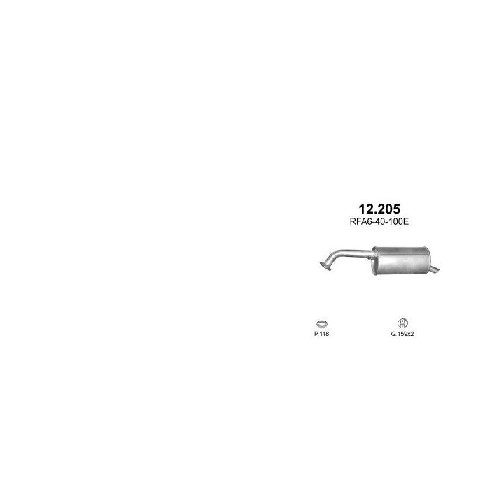 Išmetimo sistema POLMO POLMO90205