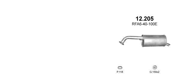 Išmetimo sistema POLMO POLMO90205