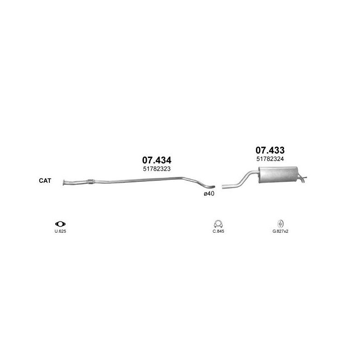 Išmetimo sistema POLMO POLMO99130