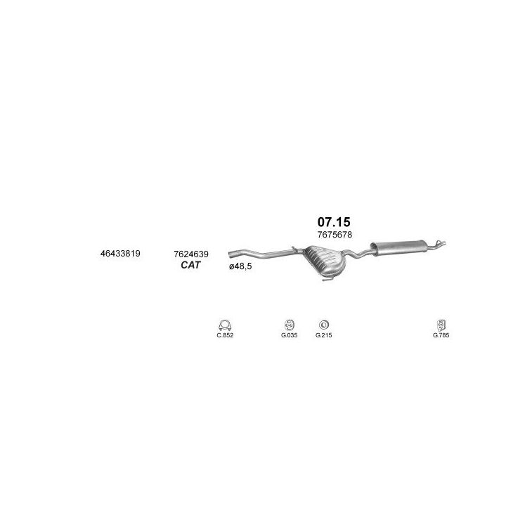 Išmetimo sistema POLMO POLMO99154