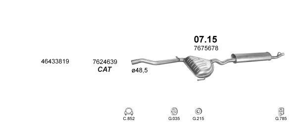 Išmetimo sistema POLMO POLMO99154