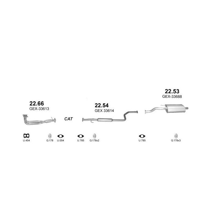 Išmetimo sistema POLMO POLMO99178