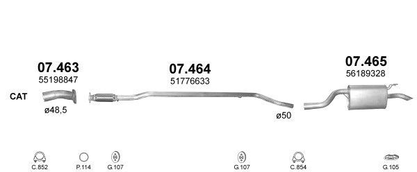 Išmetimo sistema POLMO POLMO99224