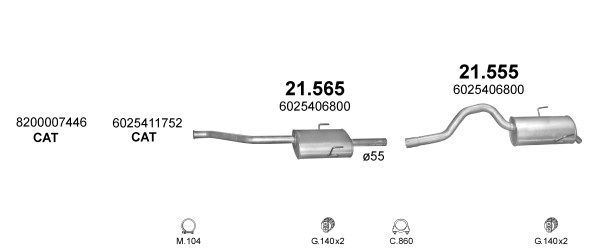 Išmetimo sistema POLMO POLMO99228