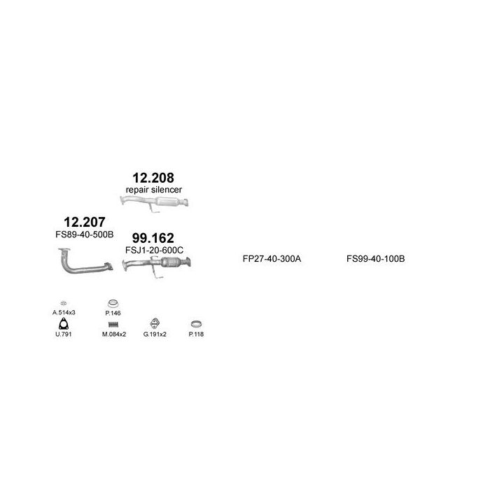 Išmetimo sistema POLMO POLMO99232