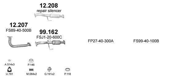 Išmetimo sistema POLMO POLMO99232