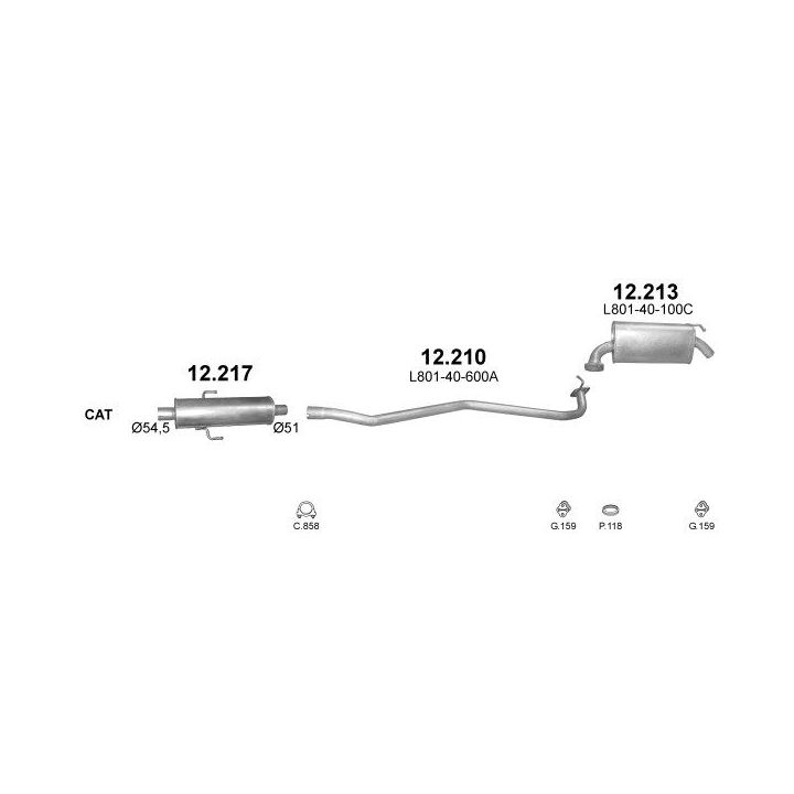 Išmetimo sistema POLMO POLMO99234