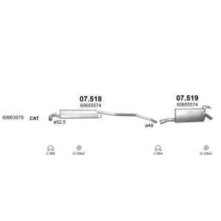 Išmetimo sistema POLMO POLMO99268